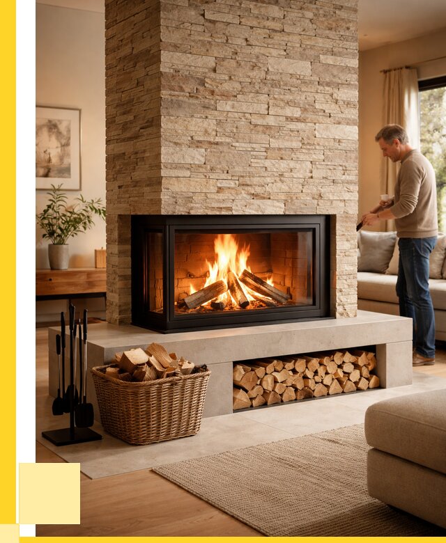 Дровяной камин под ключ в Лесне от 207900 р. | ЭриданЛсн