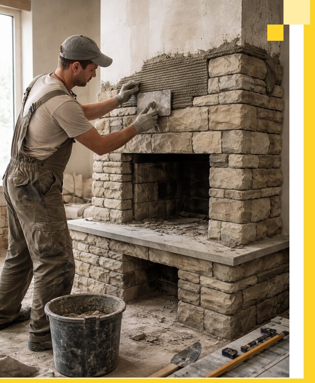 Строительство каминов под ключ в Лесне от проектирования до монтажа