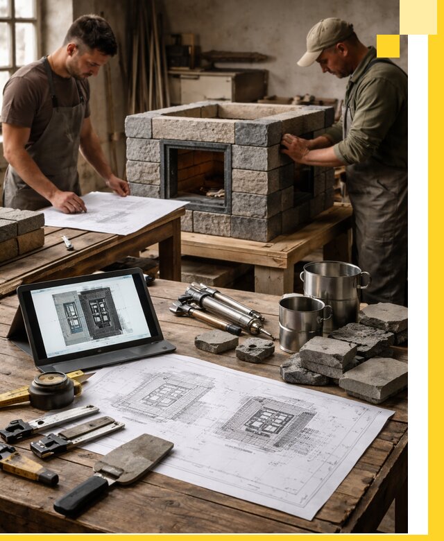 Разработка проектов печей с согласованием и монтажом в Лесне