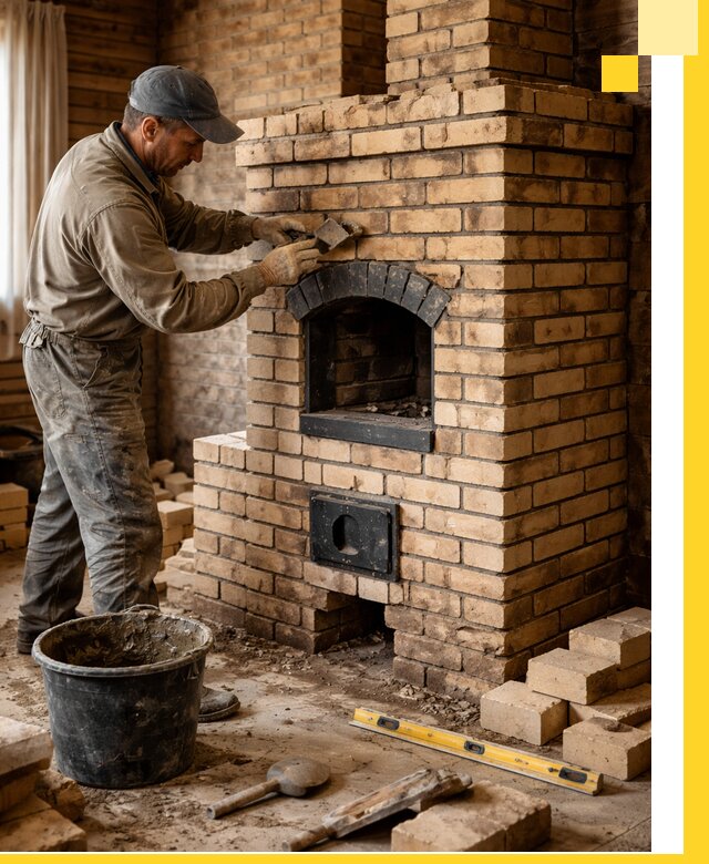 Кирпичные печи под ключ в Лесне: проектирование и кладка