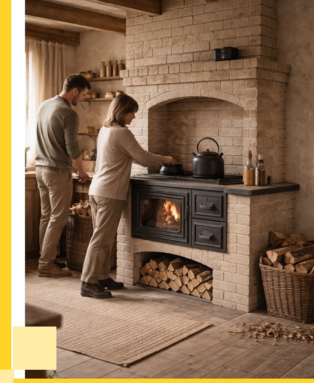 Печи с плитой в Лесне от 46778 р. | ЭриданЛсн — кирпичная печь