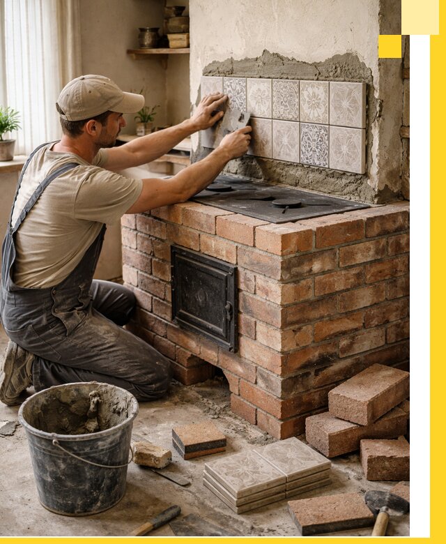 Печи с плитой на заказ монтаж гарантия и сервис в Лесне