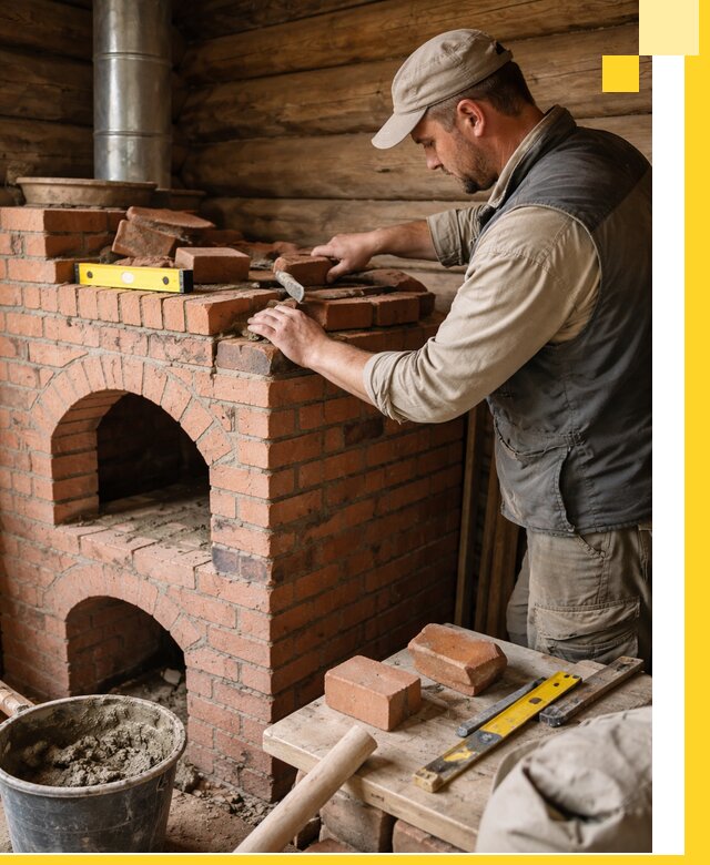 Изготовление и установка русских печей в Лесне под ключ