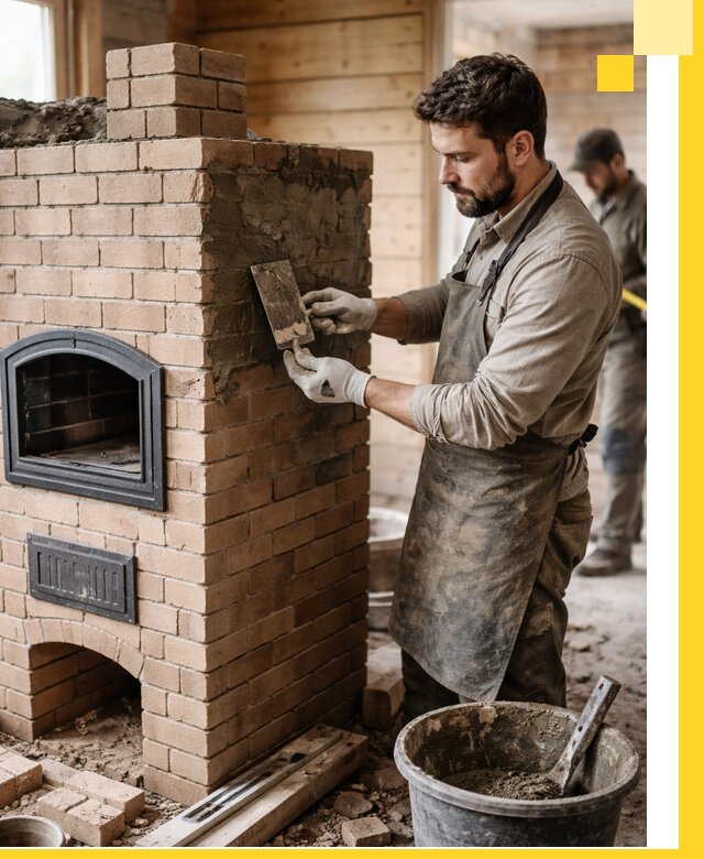 Изготовление и установка печей-шведок под ключ в Лесне