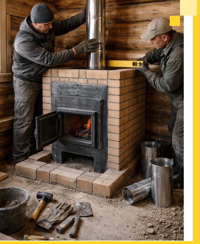 Проектирование, изготовление и установка банных печей в Лесне