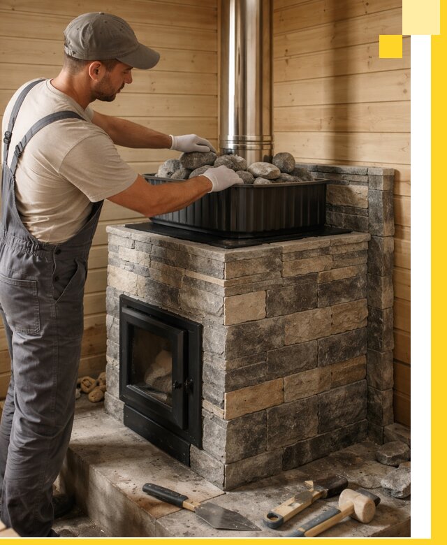 Печи для парной в Лесне, производство, монтаж и обслуживание