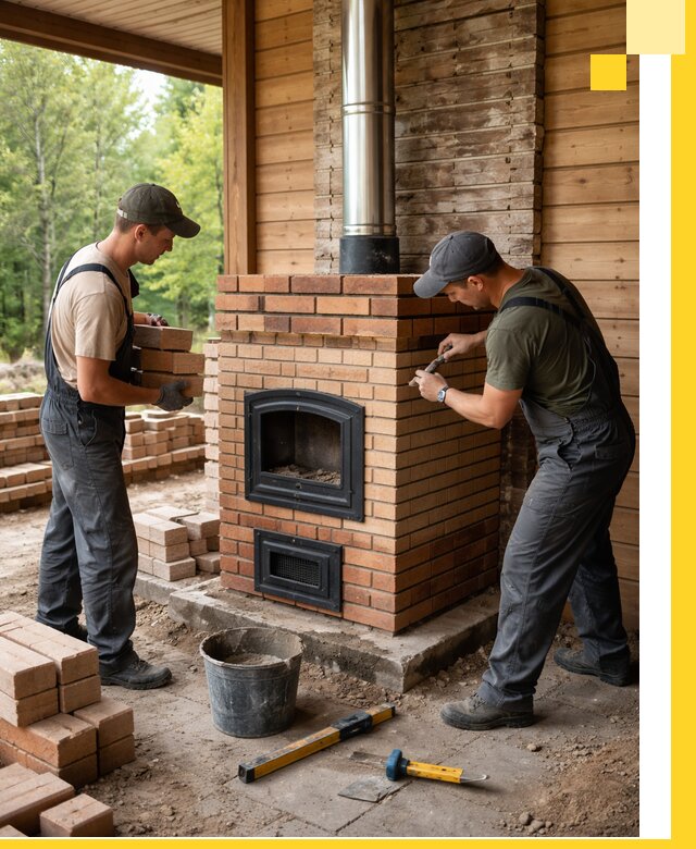 Производство и установка дачных печей под ключ в Лесне