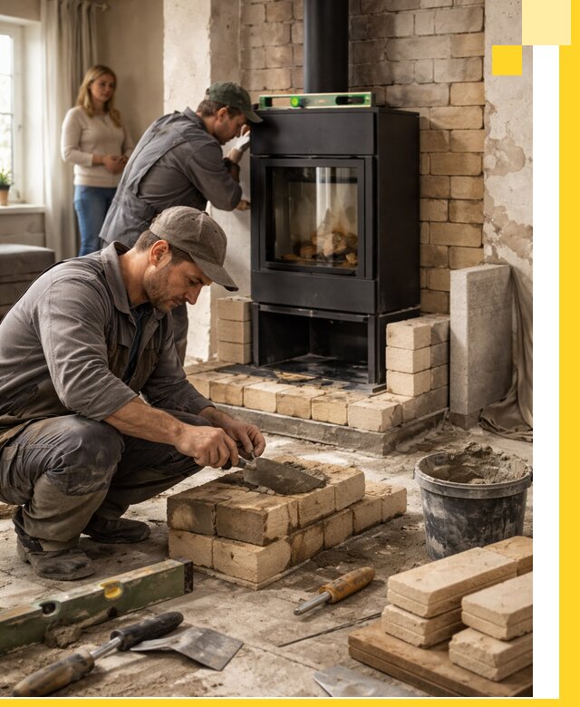 Печи и камины под ключ: проект, установка в Лесне