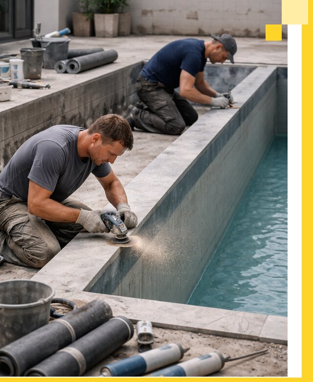 Профессиональный ремонт бассейнов под ключ в Лесне