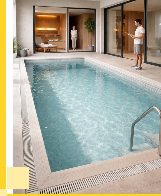 Отделка бассейна пленкой ПВХ в Лесне от 3638 р. - ЭриданЛсн