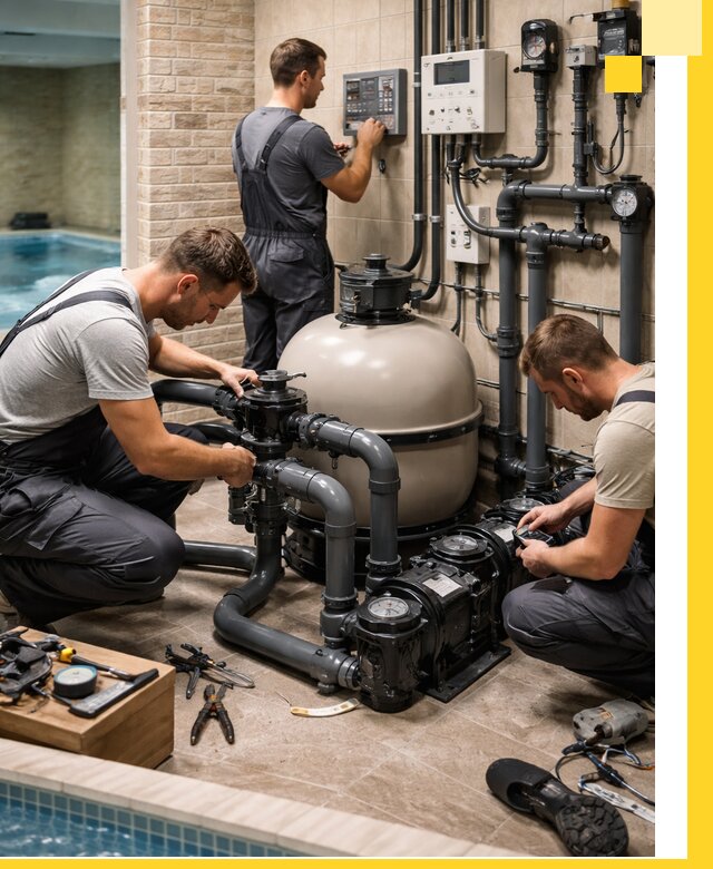 Комплексное оборудование для бассейнов под ключ в Лесне