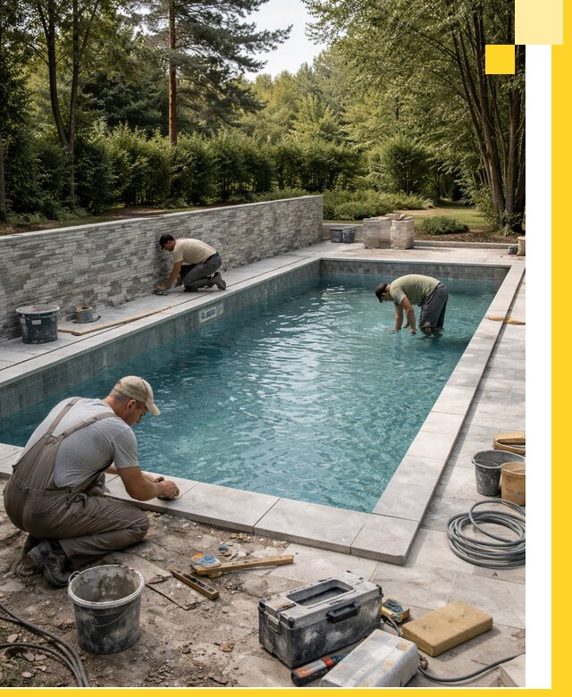 Проектирование и строительство частных бассейнов в Лесне