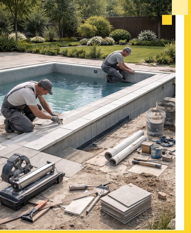 Строительство открытых бассейнов под ключ в Лесне профессионально