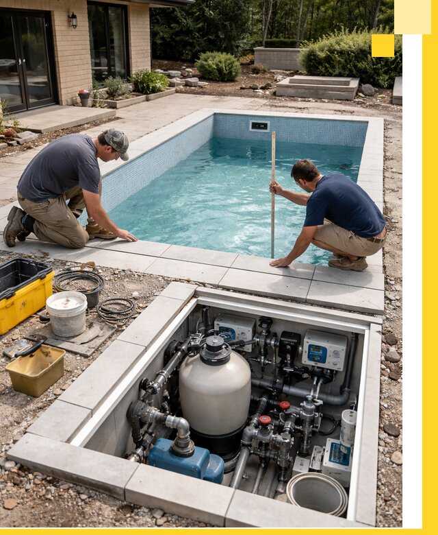 Строительство качественных домашних бассейнов под ключ в Лесне