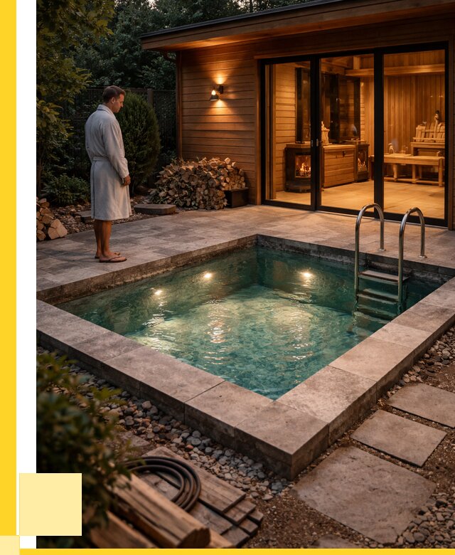 Бани с бассейном под ключ в Лесне от 98753 р. | ЭриданЛсн