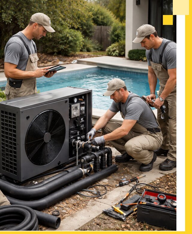 Проектирование и установка тепловых насосов для бассейнов в Лесне