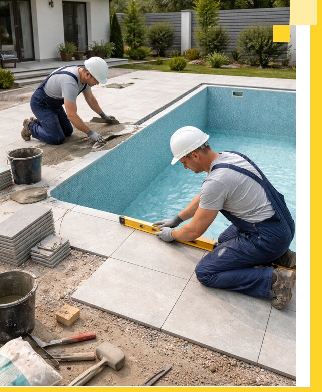 Строительство и монтаж плавательных бассейнов под ключ в Лесне