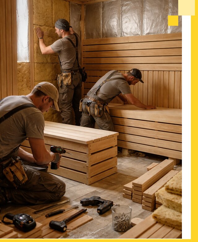 Профессиональное строительство саун под ключ в Лесне