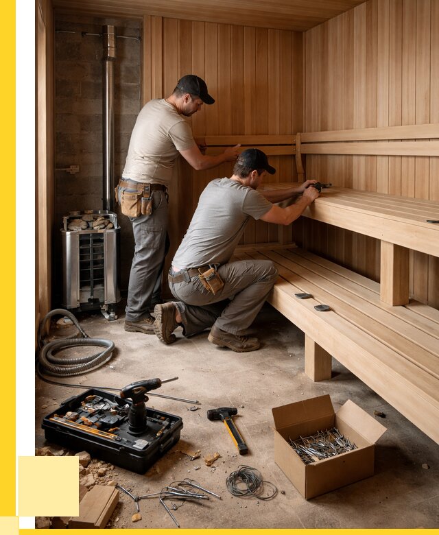 Монтаж саун под ключ в Лесне от 124740 р. | ЭриданЛсн