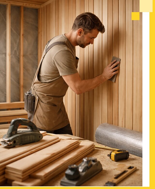 Профессиональная отделка саун и парных под ключ в Лесне