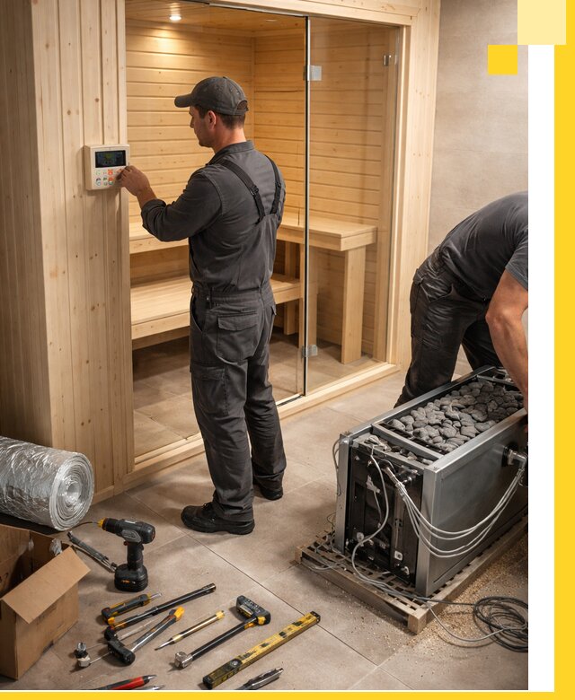 Поставка, установка и монтаж электрических саун в Лесне