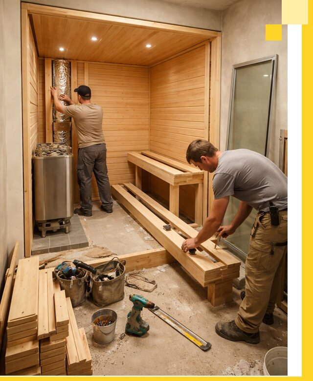 Проектирование и установка домашних саун под ключ в Лесне