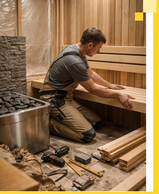 Сауны для дома под ключ с проектированием и монтажом в Лесне