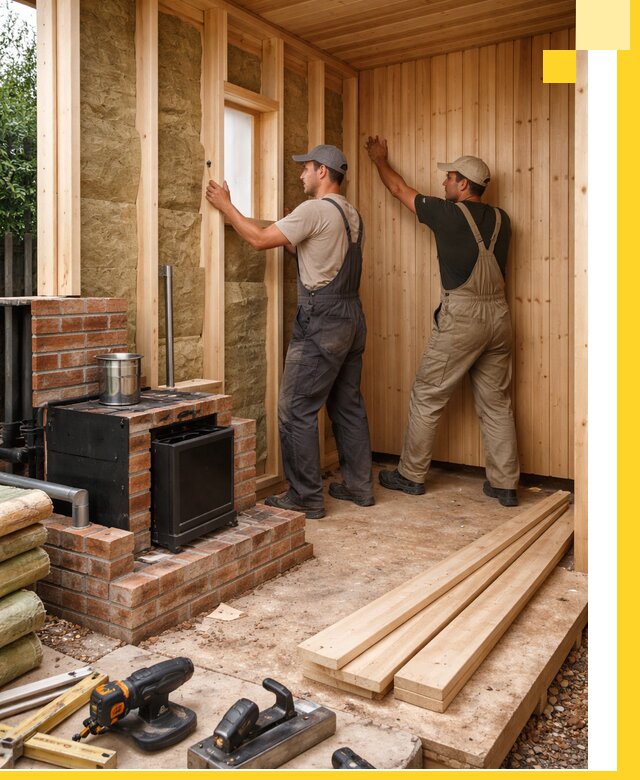 Строительство и установка дачных саун под ключ в Лесне