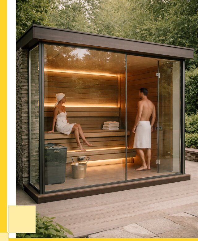 Сауна стеклянная и двери для сауны в Лесне от 259875 р. | ЭриданЛсн