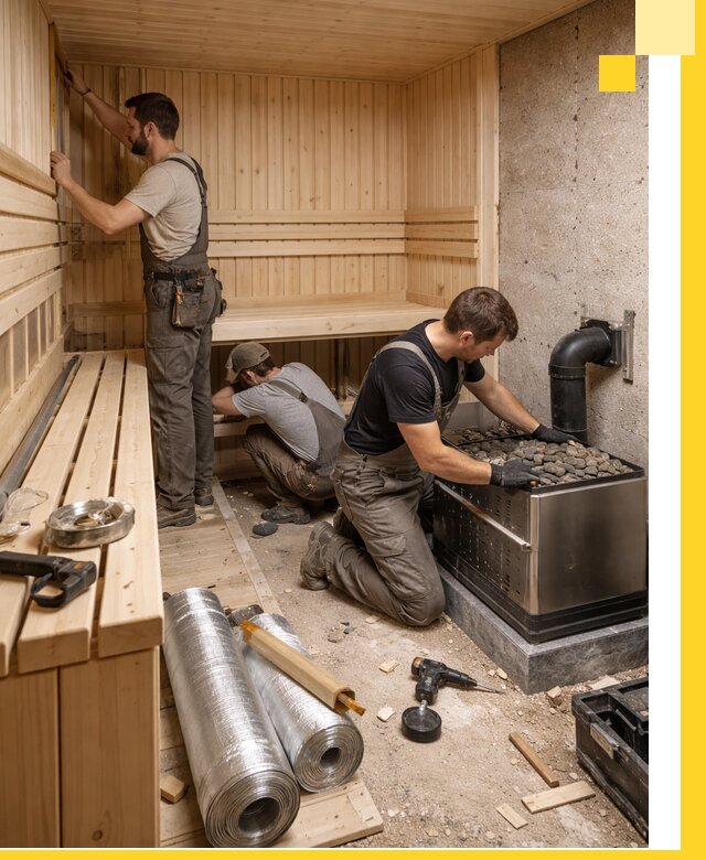 Индивидуальные сауны на заказ в Лесне под ключ, проект и монтаж