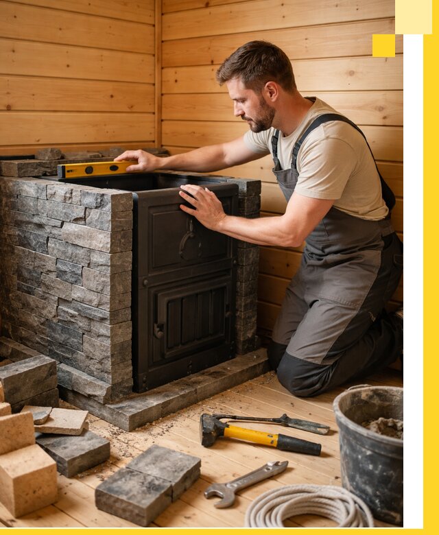 Производство и установка печей для саун под ключ в Лесне