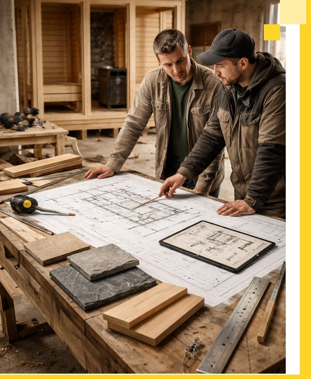 Проекты бань под ключ и планы строительства в Лесне