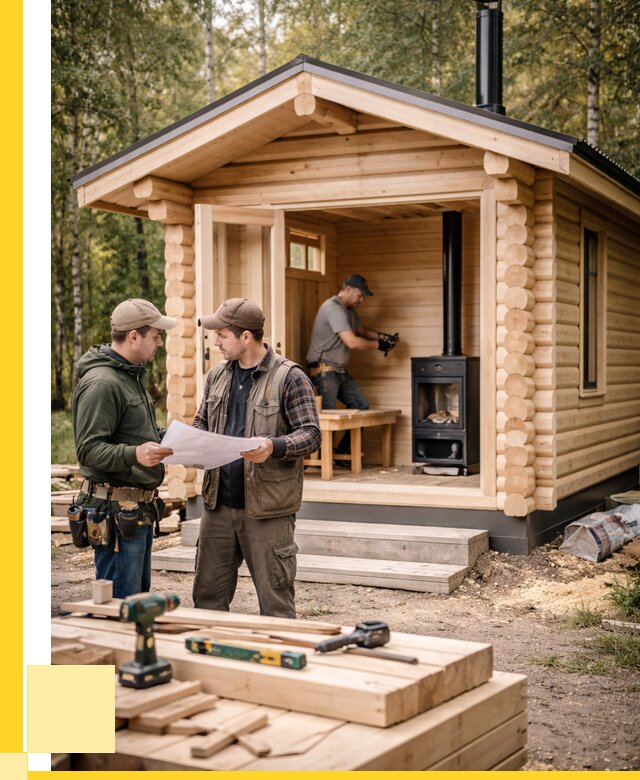 Монтаж бань под ключ в Лесне — от 207900 р. | ЭриданЛсн