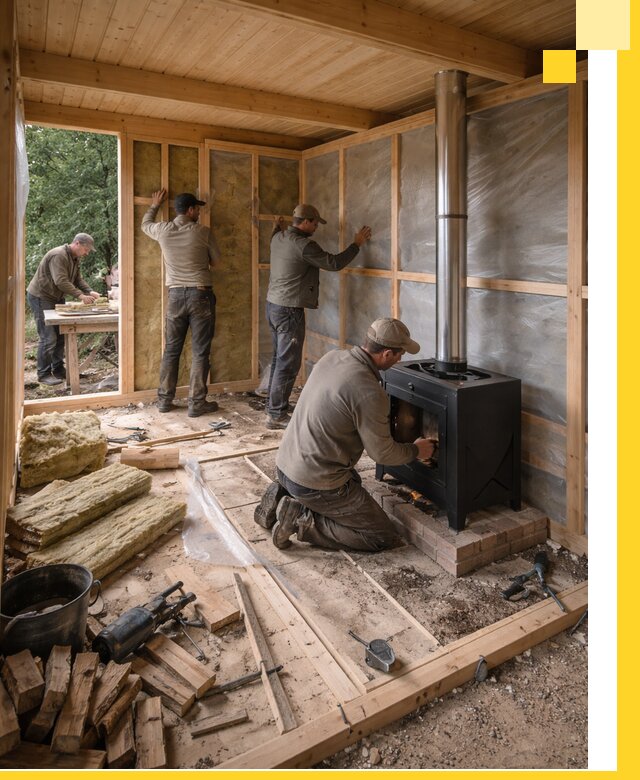 Профессиональный монтаж бань под ключ в Лесне для дома