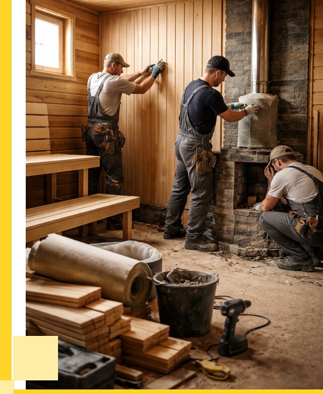 Ремонт бань под ключ в Лесне от 46778 р. | ЭриданЛсн