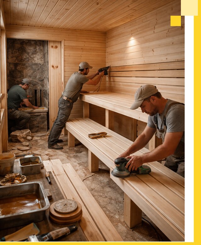 Профессиональная отделка бань в Лесне под ключ, с гарантией