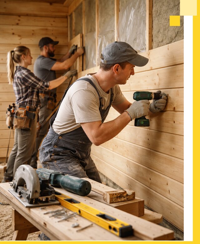 Обшивка бань под ключ в Лесне: отделка стен и потолков