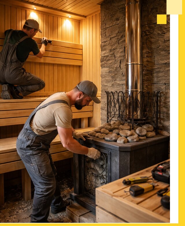 Комплексный дизайн бань, саун и зон отдыха в Лесне