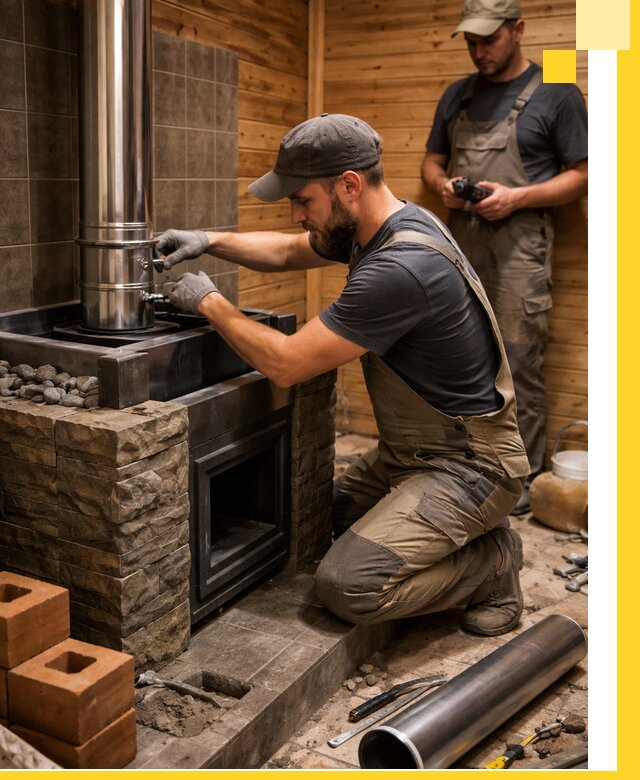 Изготовление и установка банных печей под ключ в Лесне