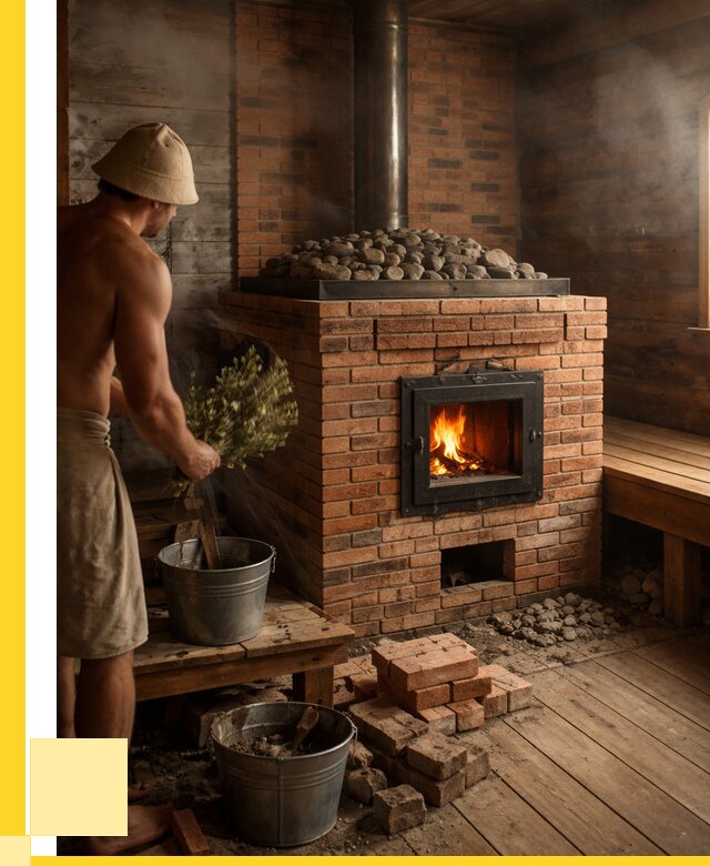 Кирпичные банные печи в Лесне от 93555 р. | ЭриданЛсн
