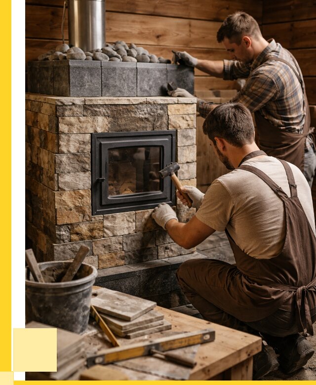 Облицовка банной печи в Лесне от 15593 р. | ЭриданЛсн