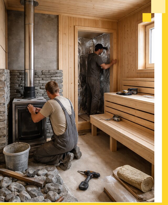 Строительство и изготовление бань под ключ в Лесне