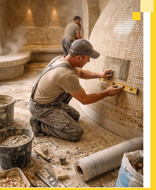 Хамам под ключ в Лесне: проектирование, строительство, отделка