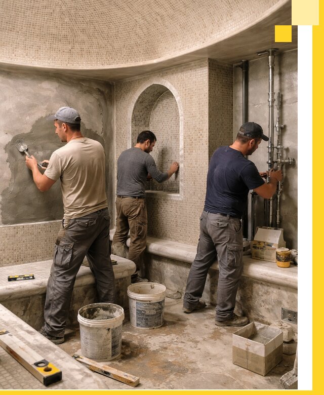 Профессиональный монтаж хамамов под ключ в Лесне с гарантией