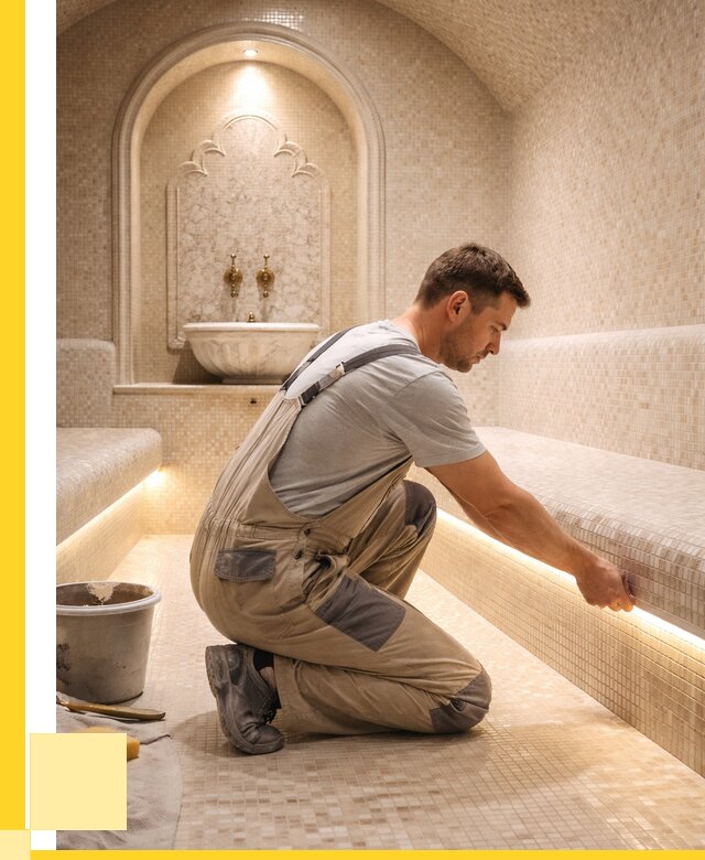 Отделка хамамов под ключ в Лесне от 5717 р. | ЭриданЛсн