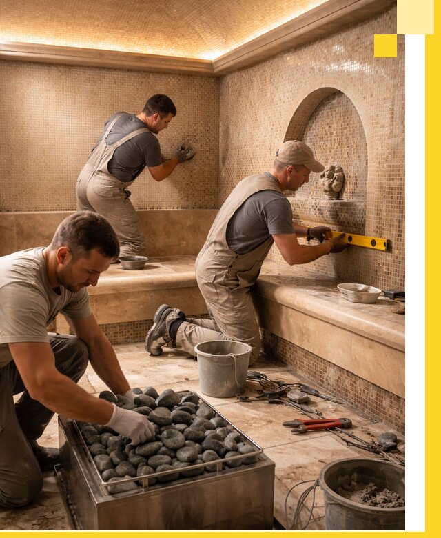 Проектирование и строительство хамама и сауны в Лесне