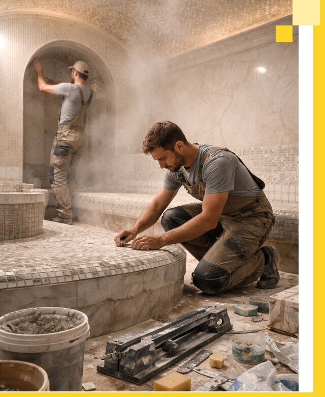 Профессиональный дизайн хамама и SPA под ключ в Лесне