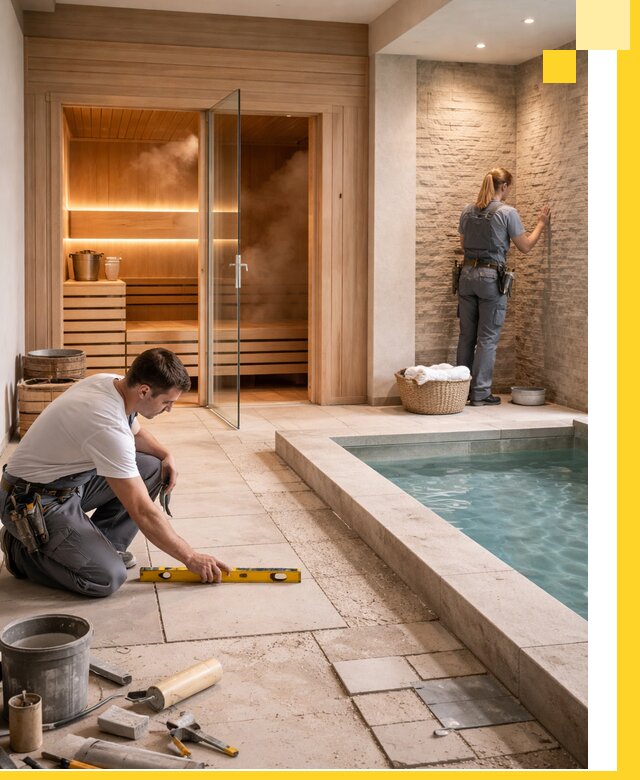 Комплексный дизайн и отделка интерьеров SPA под ключ в Лесне